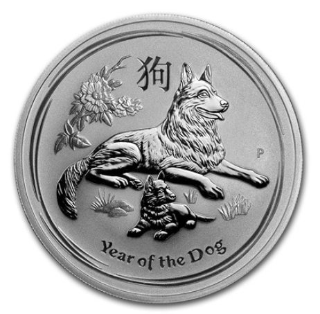 2018澳洲狗年銀幣(10 oz)(全新，未流通)